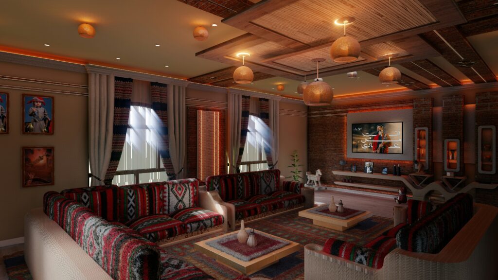 Luxurious bungalow interior at Avalon Hotel & Bungalows